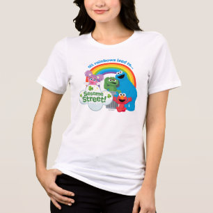 Alle Regenbogen führen zur Sesamstraße Tri-Blend Shirt