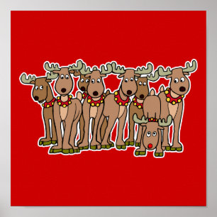 alle Rentiere Poster