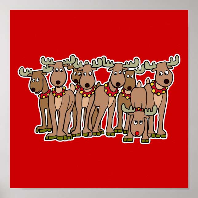 alle Rentiere Poster (Vorne)