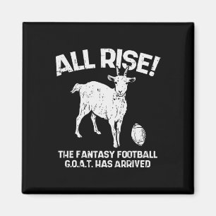 Alle Rise Fantasy Football Goat Ankunft Funny Grid Magnet