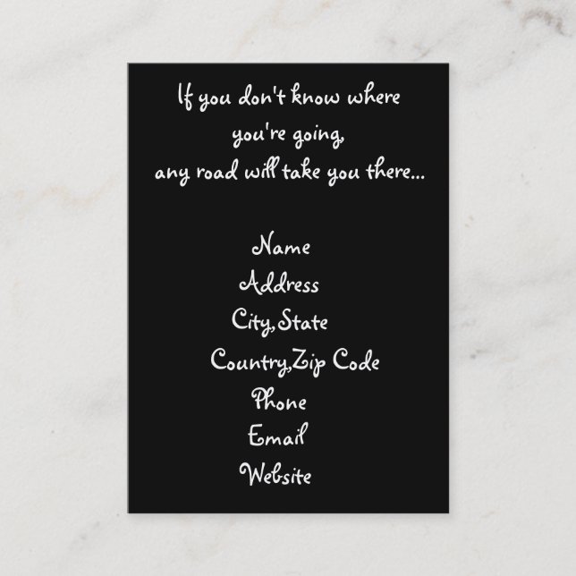 Alle Road-Business-Karten Visitenkarte (Vorderseite)