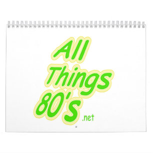 Alle Sacheachtziger jahre Calandar Kalender