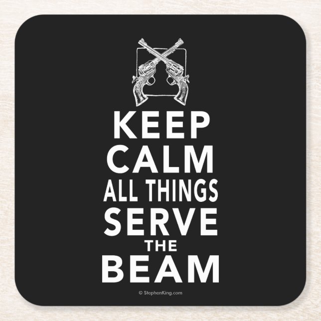 Alle Sachen dienen den Strahl Rechteckiger Pappuntersetzer (Vorderseite)