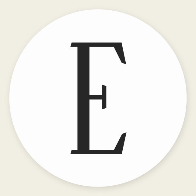 Alle Schreiben | Schwarz-Weiß- oder DIY-Farben Runder Aufkleber (Von Creator hochgeladen)