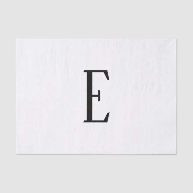 Alle Schreiben | Schwarz-Weiß- oder DIY-Farben Seidenpapier (Vorderseite)