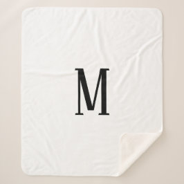 Alle Schreiben | Schwarz-Weiß- oder DIY-Farben Sherpadecke