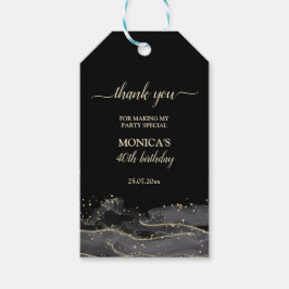 Alle schwarze Affäre Geburtstagsparty elegant Gefa Geschenkanhänger