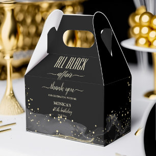 Alle schwarze Affäre Geburtstagsparty elegant mini Geschenkschachtel