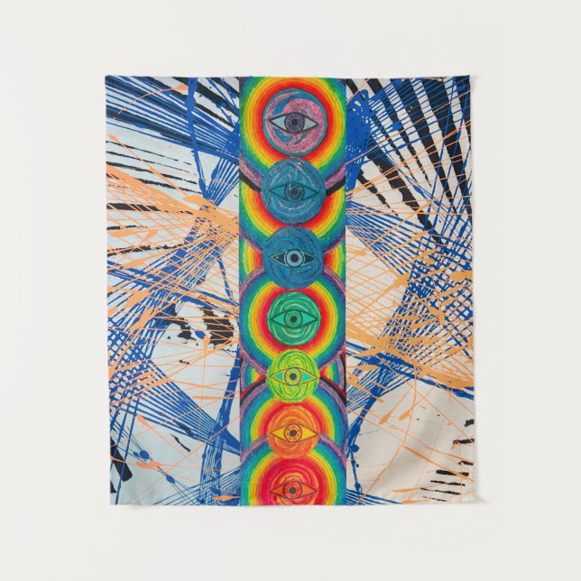 ALLE SEEING CHAKRA WANDTEPPICH (Vorderseite)