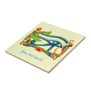Alle sehen Auge Horus - Lucky Amulet Fliese