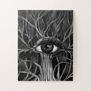 Alle sehenden Augenbaum Puzzle