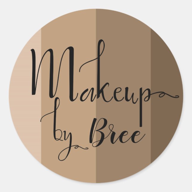 Alle Shades Foundation Skin Make up Artist Runder Aufkleber (Vorderseite)