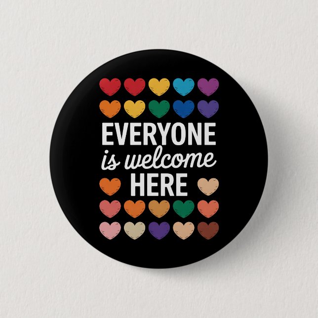 Alle sind hier willkommen. button (Vorderseite)