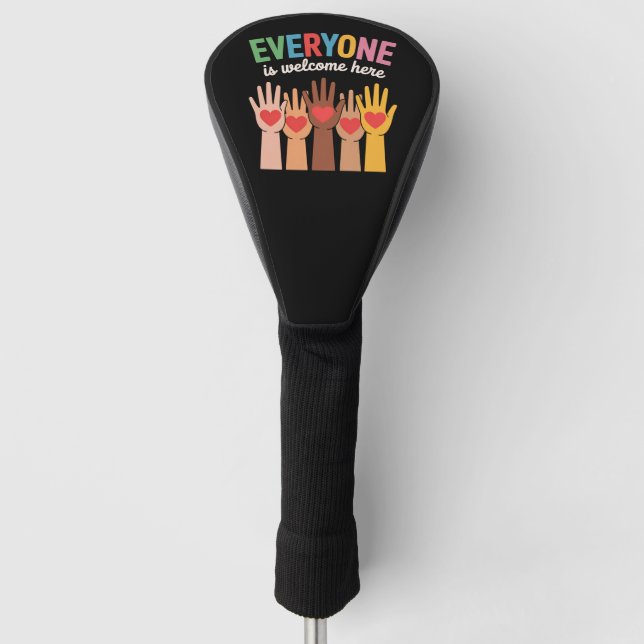 Alle sind hier willkommen golf headcover (Vorderseite)