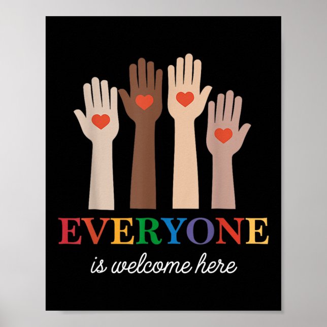 Alle sind hier willkommen Rainbow 1 Poster (Vorne)