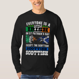 Alle sind irisch, außer schottisch in St Patrick's T-Shirt