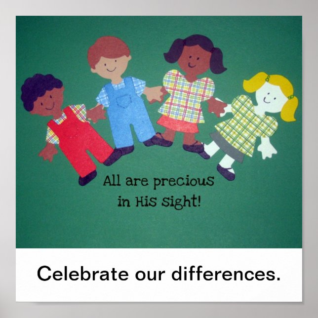 Alle sind wertvoll in Seinem Anblick! Poster (Vorne)