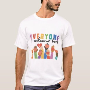 Alle sind willkommen hier Idaho Lehrer 25 T-Shirt