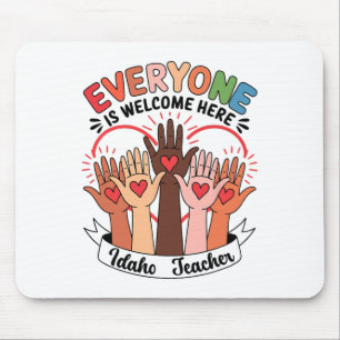 Alle sind willkommen hier Idaho Lehrer 37 Mousepad