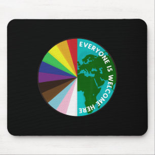 Alle sind willkommen hier LGBTQ ALLE MENSCHENRECHT Mousepad