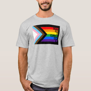 Alle sind willkommen hier (Progress-Pride-Flag) T-Shirt