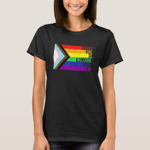 Alle sind willkommen hier Trans Gay Lgbtq Rainbow T-Shirt