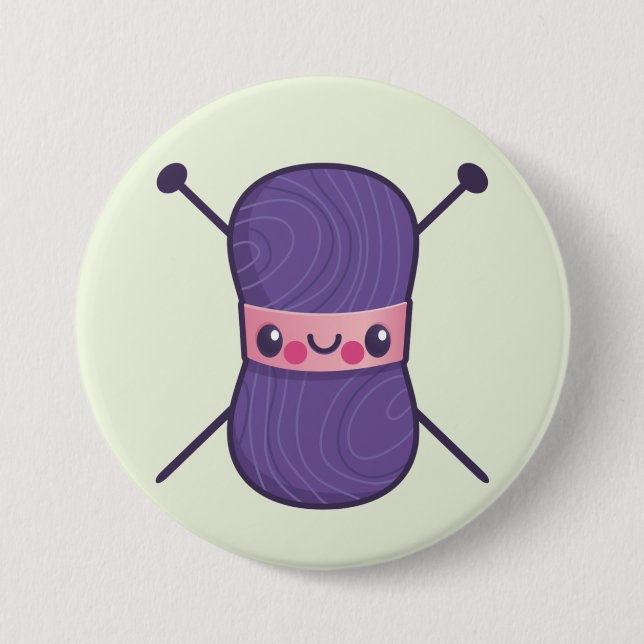 alle sind wir Strick Liebe Button (Vorderseite)