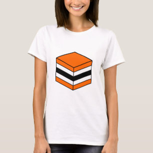 Alle Sorten - orange, weiß und schwarz T-Shirt
