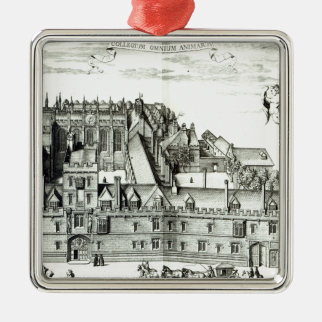 Alle Soule Uni, Oxford-Universität, 1675 Ornament Aus Metall (Vorne)