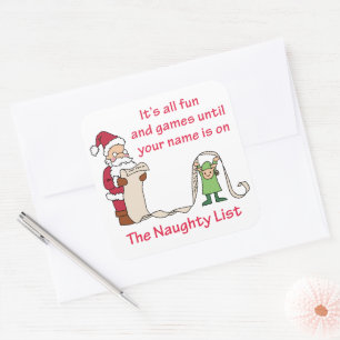 Alle Spiele und Spaß Quadratischer Aufkleber