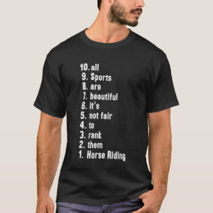 Alle Sportarten sind schön, Reitsport-Rangliste T-Shirt