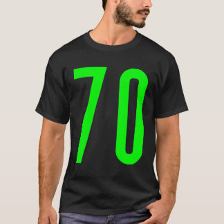 Alle Sportfan Favorite Green Number 70 Jersey T-Shirt