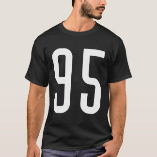 Alle Sportfans Favorit White Number 95 Jersey T-Shirt