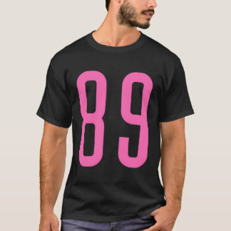 Alle Sportlüfter Favorit Pink Number 89 Jersey T-Shirt