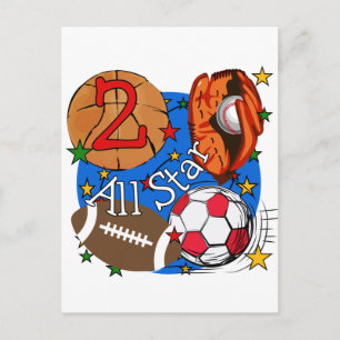 Alle Star 2 Geburtstagsgeschenke und Geschenke Postkarte