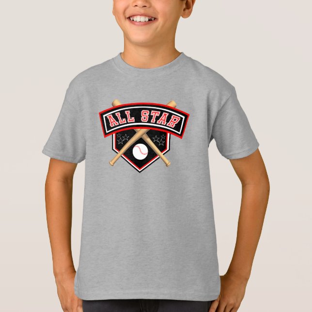 Alle Star Baseball Player T-Shirt (Vorderseite)