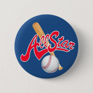 Alle Star Baseball-Sportschaltflächen Button