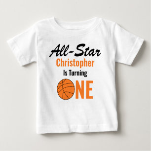 Alle Star Basketball 1. Geburtstag Baby T-shirt