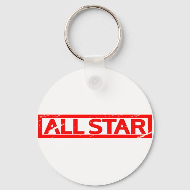 Alle Star-Briefmarke Schlüsselanhänger (Vorderseite)