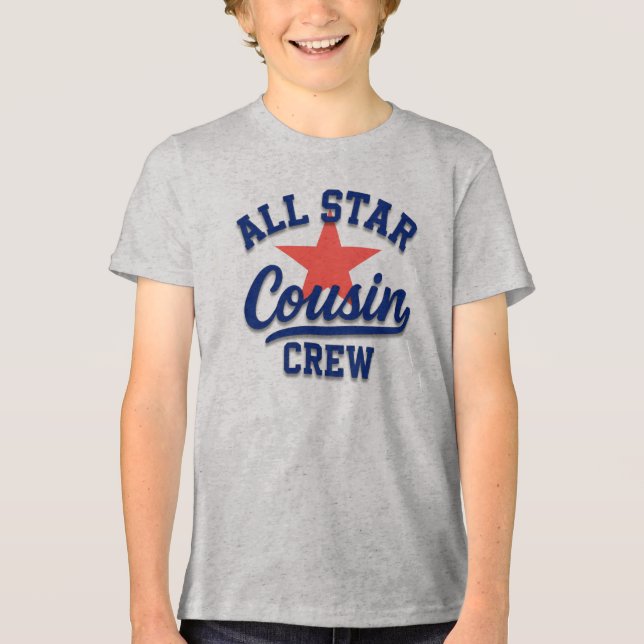 Alle Star Cousin Personalisiert T - Shirt (Vorderseite)