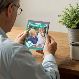 Alle Star Papa Custom Baseball Card Foto behalten Fotoplatte