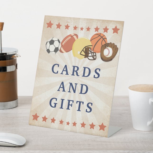 Alle Star Sports Baby Dusche Dekoration Sockelschild (In SItu)