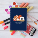 Alle Star Sports Fans Notizblock<br><div class="desc">Passen Sie dieses Sportdesign mit einem Namen, Monogramm oder Text Ihrer Wahl an. Matching Produkte in unserem Shop erhältlich.</div>