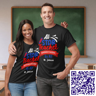 Alle Star Teacher, geschätzt durch alle Namen Unis T-Shirt