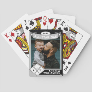 Alle Star Vater-benutzerdefinierten Baseball-Card- Spielkarten