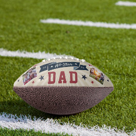 Alle Star Vater Custom Foto Football