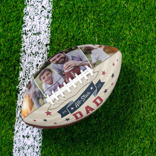 Alle Star Vater Custom Foto Football