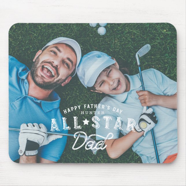 Alle Star-Vater | Glückliches Vatertag Volles Foto Mousepad (Vorne)