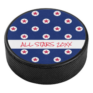 Alle Stars Hockey Team Jahr Red White Blue Awards Eishockey Puck