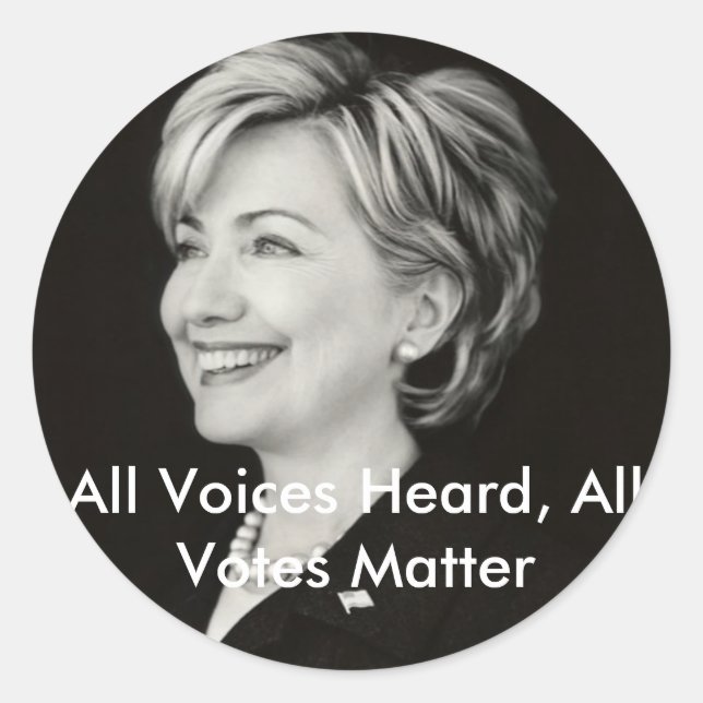 Alle Stimmen hörten, alle Stimmen... Runder Aufkleber (Vorderseite)